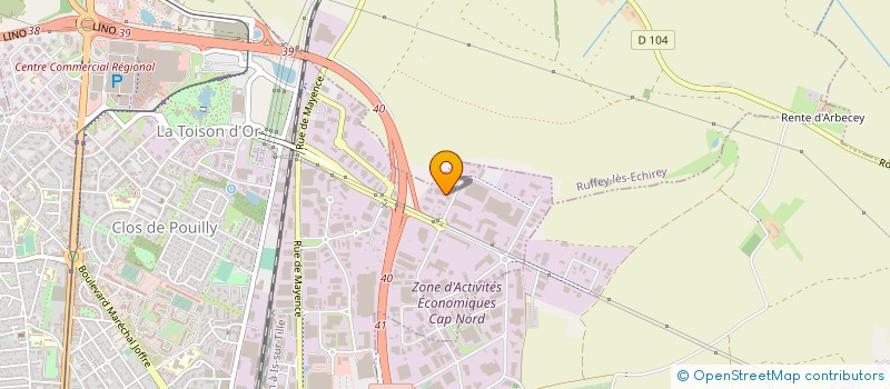 localisation de l'entreprise LE SIGNE DE L'ENVIRONNEMENT à DIJON