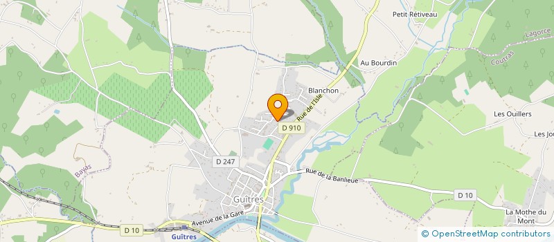 localisation de l'entreprise LE SILENCE DU CIEL SARL  GUITRES