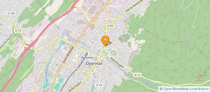 localisation de l'entreprise LE SIMPSON CLUB à OYONNAX
