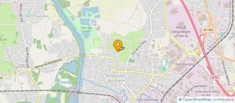 localisation de l'entreprise LE SINGE ABOIE  ANDREZIEUX-BOUTHEON