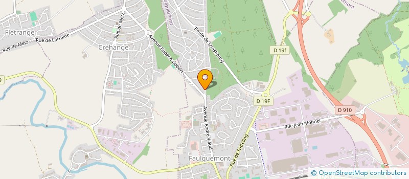 localisation de l'entreprise LE SINGE BLANC ET CIES  FAULQUEMONT