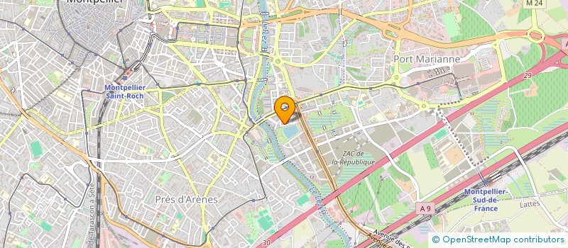 localisation de l'entreprise LE SITE à MONTPELLIER