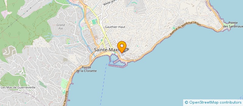 localisation de l'entreprise LE SIXTEE'S à SAINTE-MAXIME