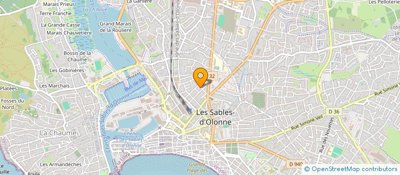 localisation de l'entreprise LE SKA à LES SABLES-D'OLONNE