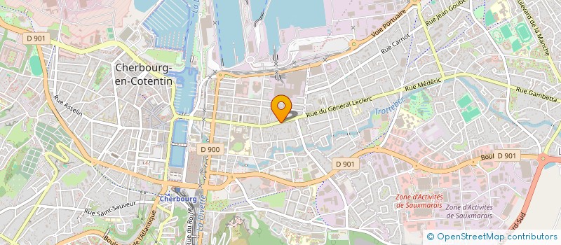 localisation de l'entreprise LE SKALI EN SAIRE  CHERBOURG-EN-COTENTIN