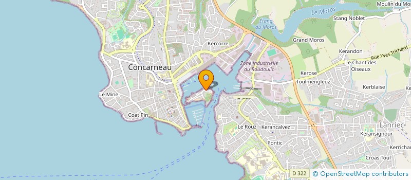 localisation de l'entreprise LE SKIPPER  CONCARNEAU