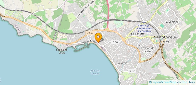 localisation de l'entreprise LE SKY à SAINT-CYR-SUR-MER