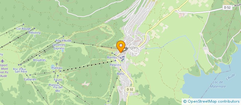 localisation de l'entreprise LE SLALOM à LES ANGLES