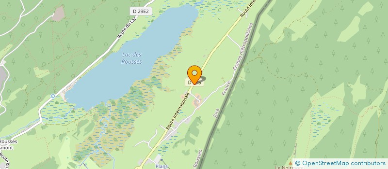 localisation de l'entreprise LE SLALOM  LES ROUSSES