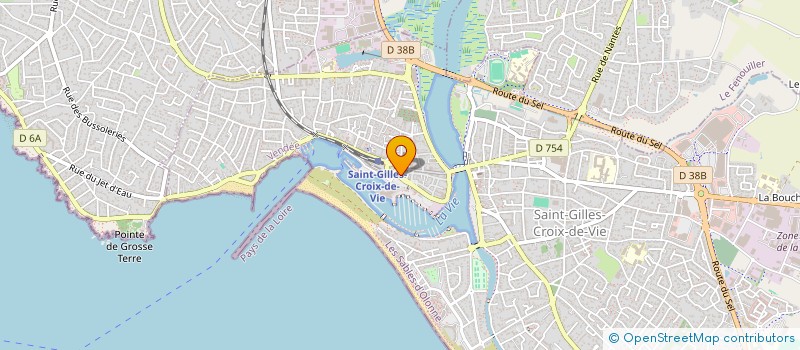 localisation de l'entreprise LE SLOOP à SAINT-GILLES-CROIX-DE-VIE