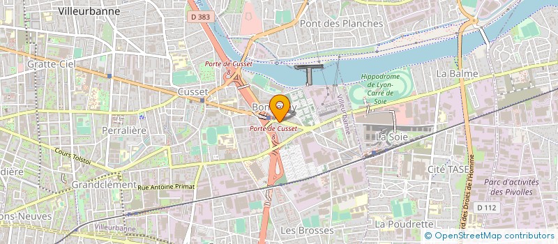 localisation de l'entreprise LE SLURB  VILLEURBANNE