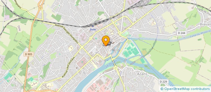 localisation de l'entreprise LE SMART RESTAURATION à DOLE