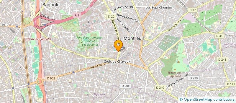 localisation de l'entreprise LE SMILE à MONTREUIL