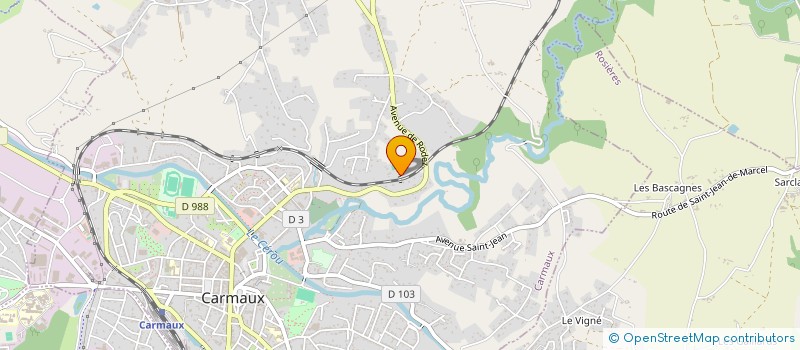 localisation de l'entreprise LE SNACK  CARMAUX