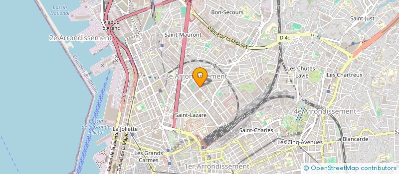 localisation de l'entreprise LE SNACK BAR DES 3 B à MARSEILLE