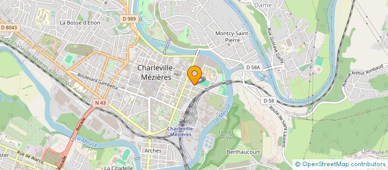 localisation de l'entreprise LE SNACK' CAF à CHARLEVILLE-MEZIERES