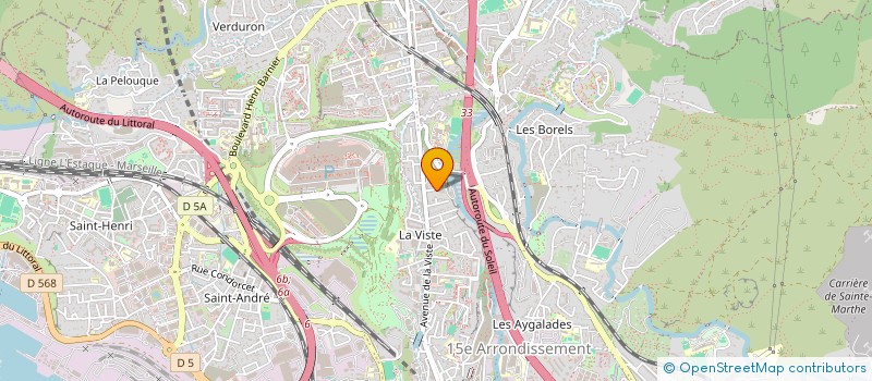 localisation de l'entreprise LE SNACK DE SAINT JEROME  MARSEILLE