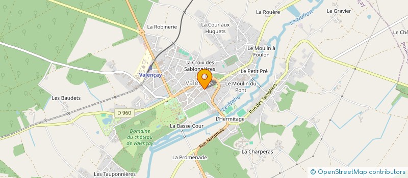 localisation de l'entreprise LE SNACK DES SAVEURS à VALENCAY