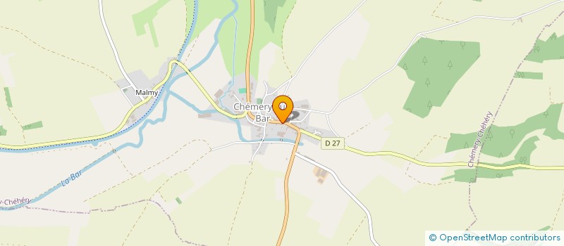 localisation de l'entreprise LE SNACK'N BAR  CHEMERY-CHEHERY