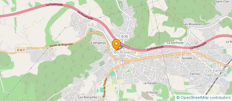 localisation de l'entreprise LE SNACK ORIENTAL  LE LUC