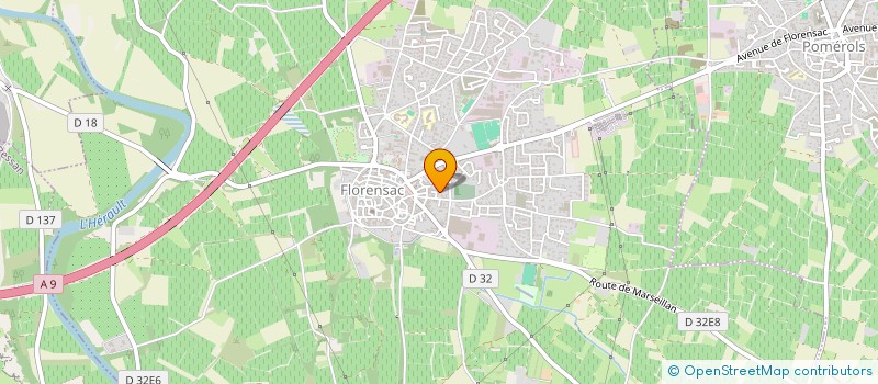 localisation de l'entreprise LE SNACKY  FLORENSAC