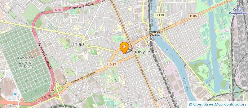localisation de l'entreprise LE SOCIAL ART POSTAL CLUB  CHOISY-LE-ROI