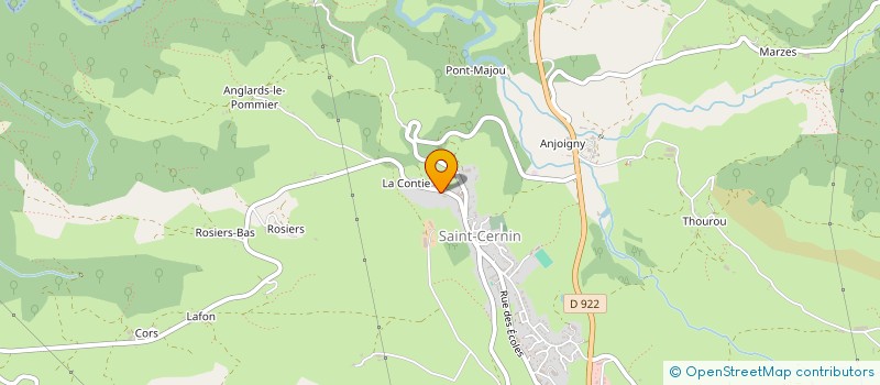 localisation de l'entreprise LE SOIR A LA BRUNE à SAINT-CERNIN