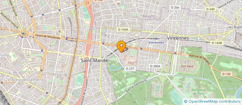 localisation de l'entreprise LE SOLAIRE SE LEVE A L'EST  SAINT-MANDE