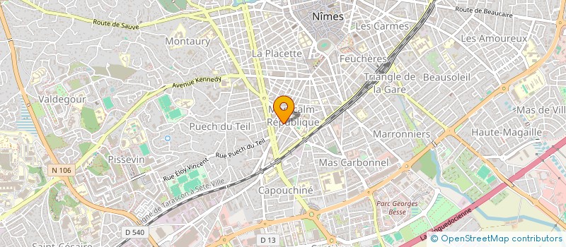 localisation de l'entreprise LE SOLARIUM à NIMES