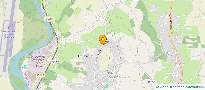 localisation de l'entreprise LE SOLEIL  CREUZIER-LE-VIEUX