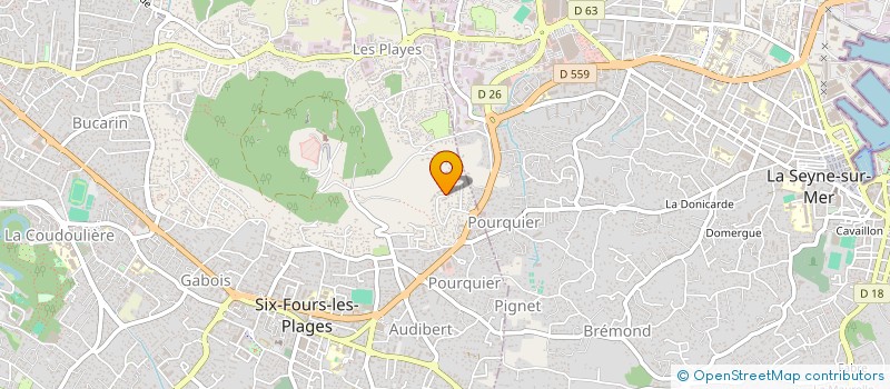 localisation de l'entreprise LE SOLEIL à SIX-FOURS-LES-PLAGES