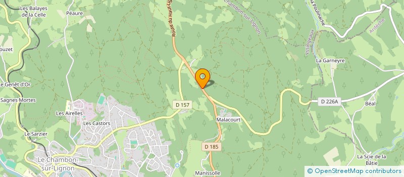 localisation de l'entreprise LE SOLEIL à LE CHAMBON-SUR-LIGNON