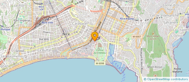 localisation de l'entreprise LE SOLEIL à NICE
