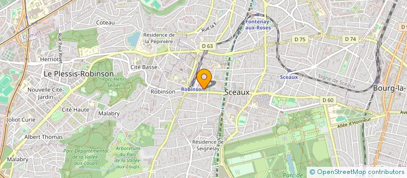 localisation de l'entreprise LE SOLEIL à SCEAUX