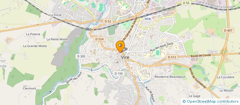 localisation de l'entreprise LE SOLEIL  VIRE NORMANDIE