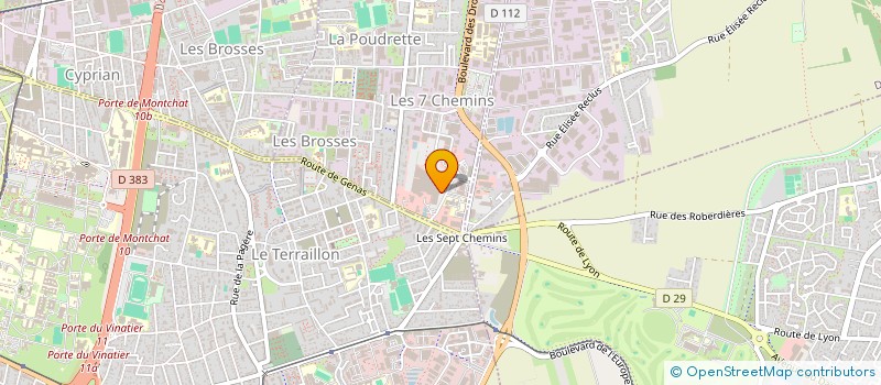 localisation de l'entreprise LE SOLEIL  VAULX-EN-VELIN