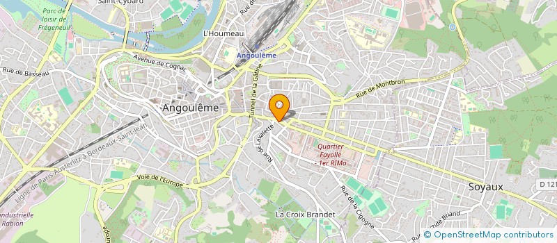 localisation de l'entreprise LE SOLEIL A TABLE à ANGOULEME