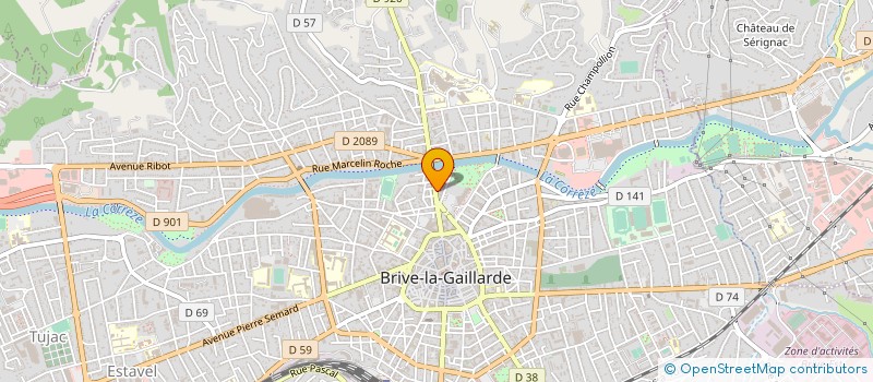 localisation de l'entreprise LE SOLEIL D'ASIE à BRIVE-LA-GAILLARDE
