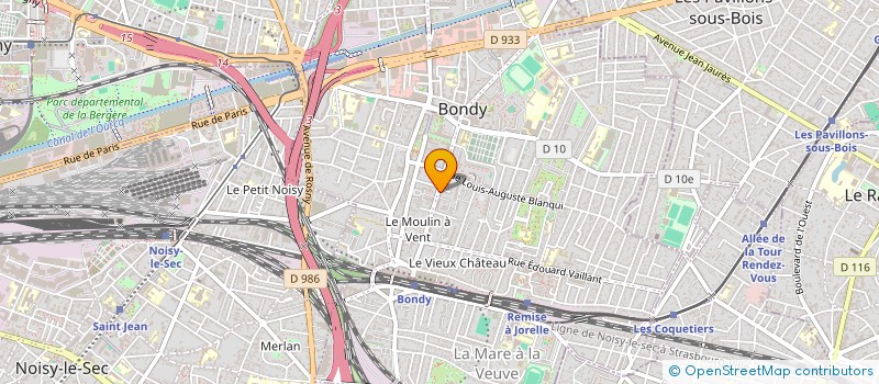 localisation de l'entreprise LE SOLEIL DE BONDY  BONDY