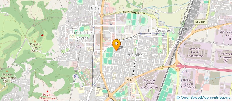 localisation de l'entreprise LE SOLEIL DE JADE  CLERMONT-FERRAND