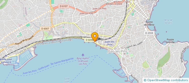 localisation de l'entreprise LE SOLEIL DE JUAN à ANTIBES