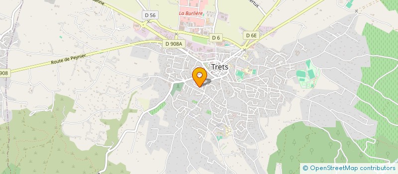 localisation de l'entreprise LE SOLEIL DE L'OLYMPE à TRETS