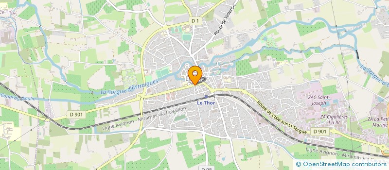 localisation de l'entreprise LE SOLEIL DE M.I.M.  LE THOR