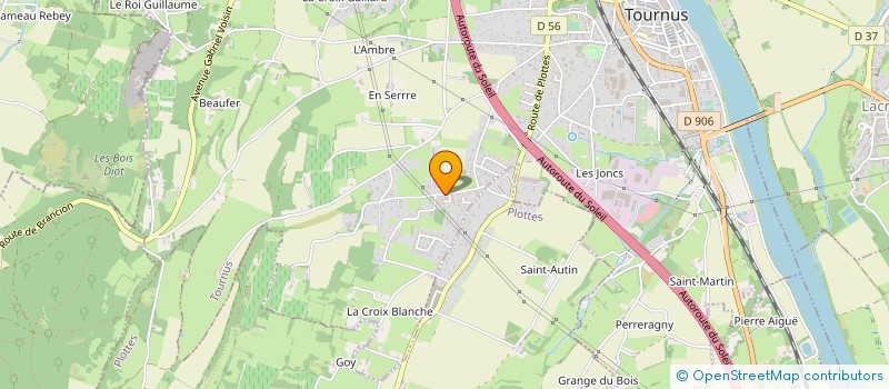 localisation de l'entreprise LE SOLEIL DE MELISSA à TOURNUS