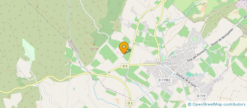 localisation de l'entreprise LE SOLEIL DE SAINT JULIEN  MONTBAZIN