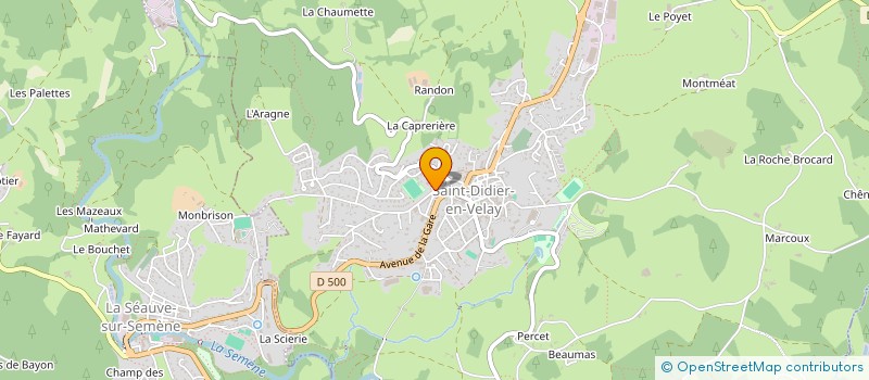 localisation de l'entreprise LE SOLEIL DE SAINT-ROCH  SAINT-DIDIER-EN-VELAY