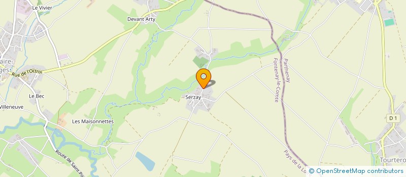 localisation de l'entreprise LE SOLEIL DE SERZAIS  SAINT-HILAIRE-DES-LOGES