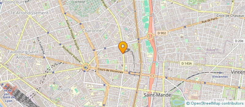 localisation de l'entreprise LE SOLEIL DE VINCENNES  PARIS