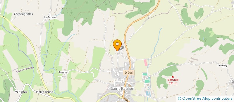 localisation de l'entreprise LE SOLEIL DES AUROUZES  SAINT-PAULIEN