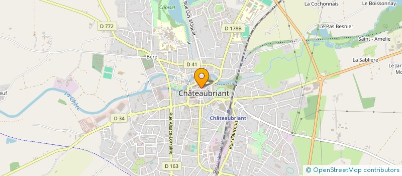 localisation de l'entreprise LE SOLEIL DES CASTELS à CHATEAUBRIANT